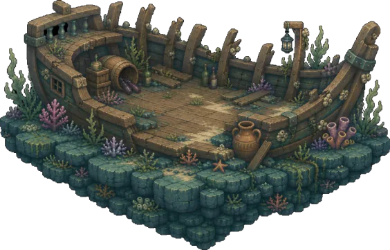 Sunken Galley Wreck